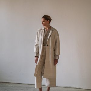 Handwoven Antique Linen Coat