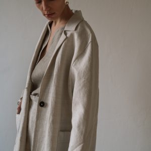 Handwoven Antique Linen Coat